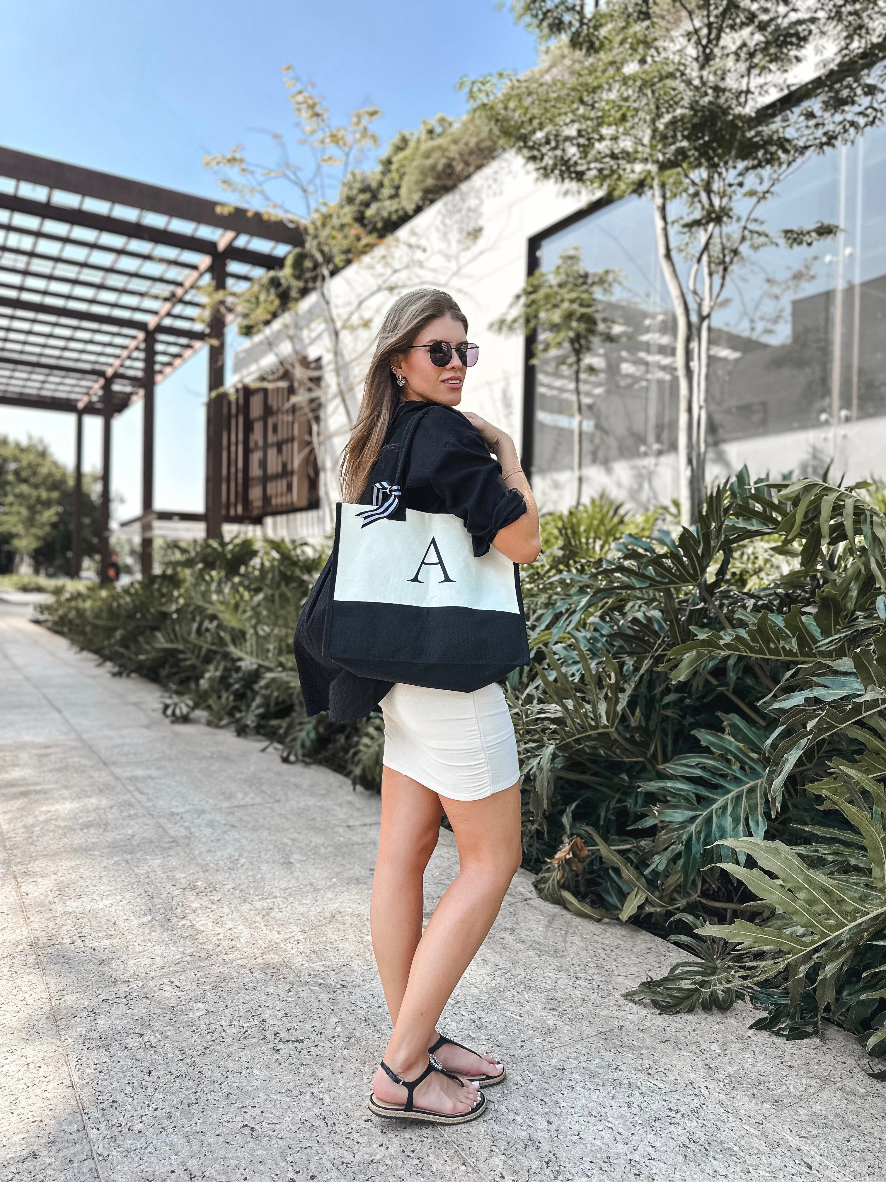 Personalised Initial Canva Bag