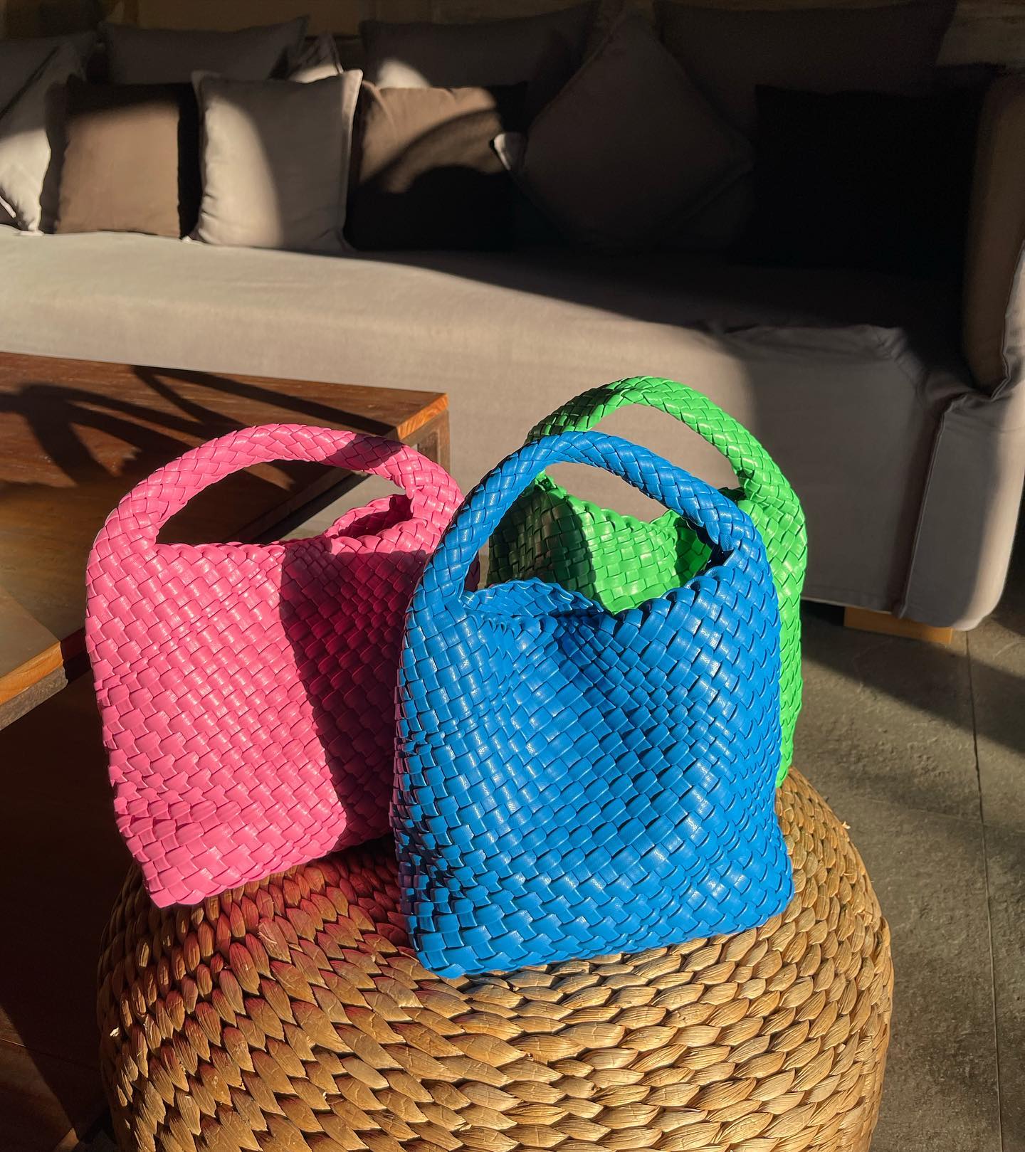 Medium Woven Cora Bag