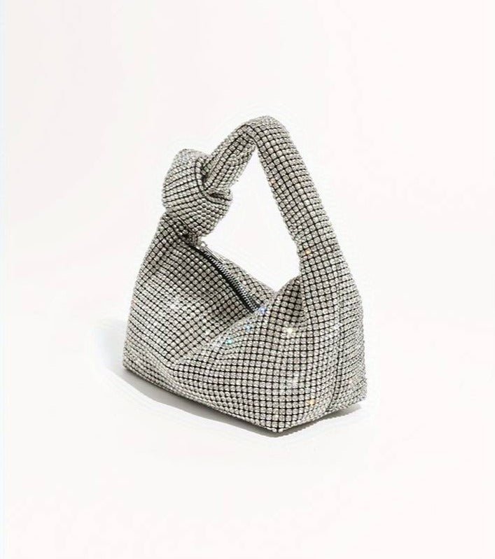 Anita Glitter Baguette Bag