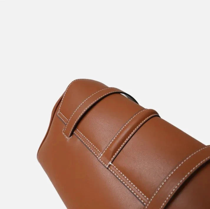 Genuine Leather Tote Bag Lilac