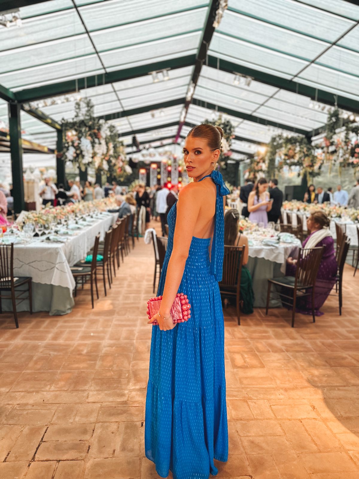 Marbled Acrylic Clutch Bag