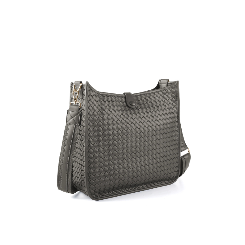 Eduarda Woven Messenger Bag