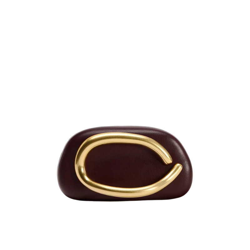 Organic Leather Clutch Crossbody Bag