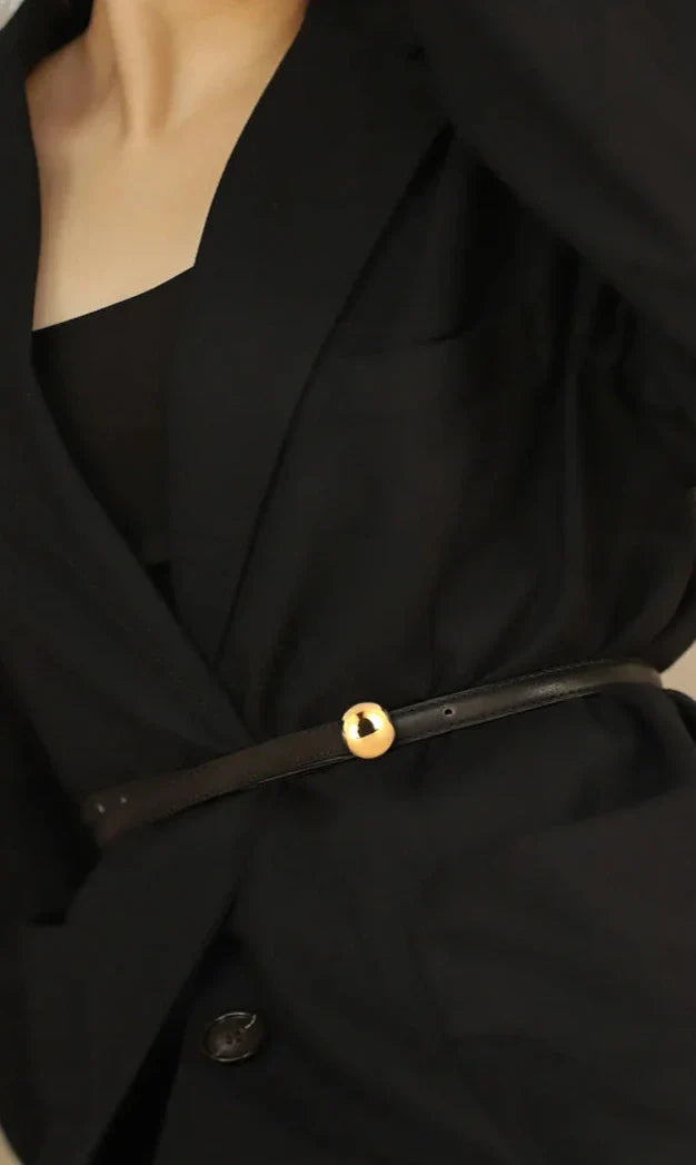 Genuine Leather Belt Ball