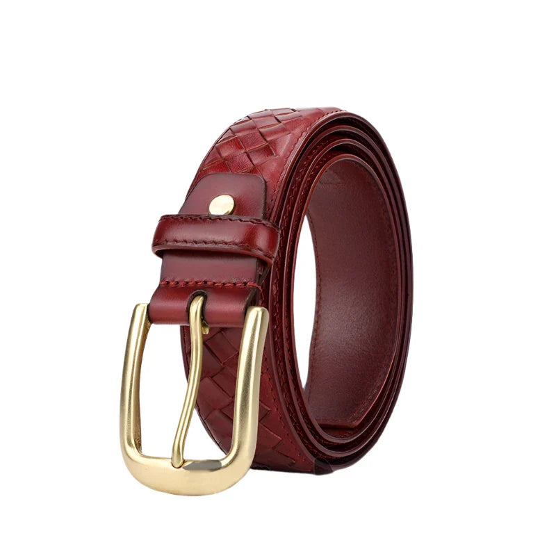Genuine Braided Leather Belt Zila