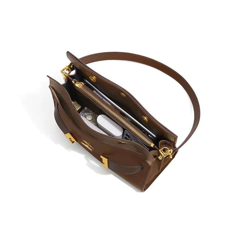 Nicole Genuine Leather Double Bag