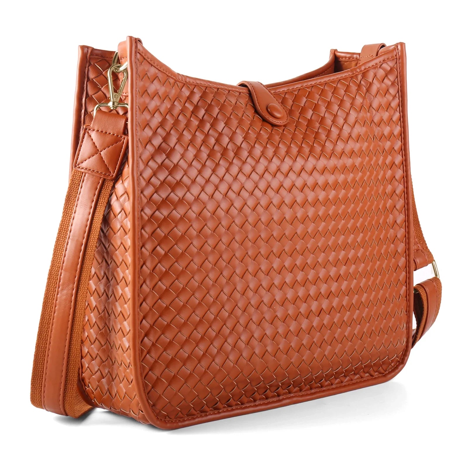 Eduarda Woven Messenger Bag