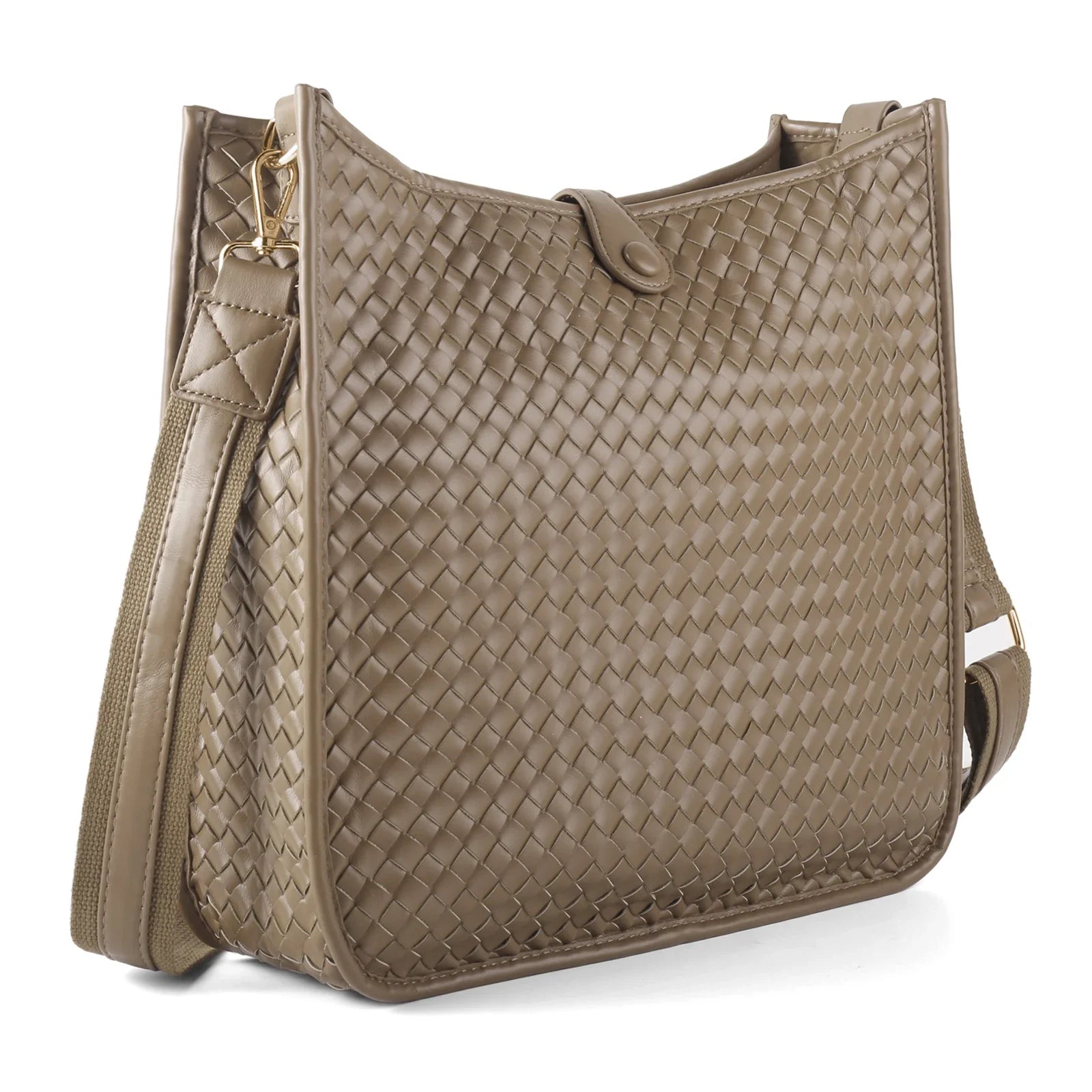 Eduarda Woven Messenger Bag