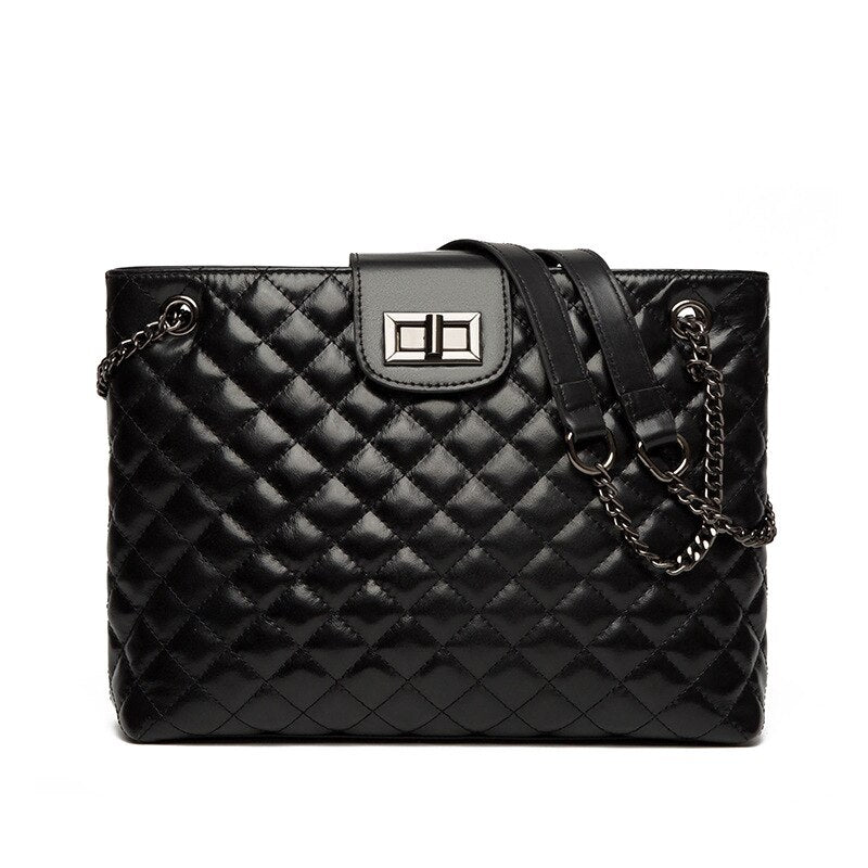 Soraia Quilted Genuine Leather Bag