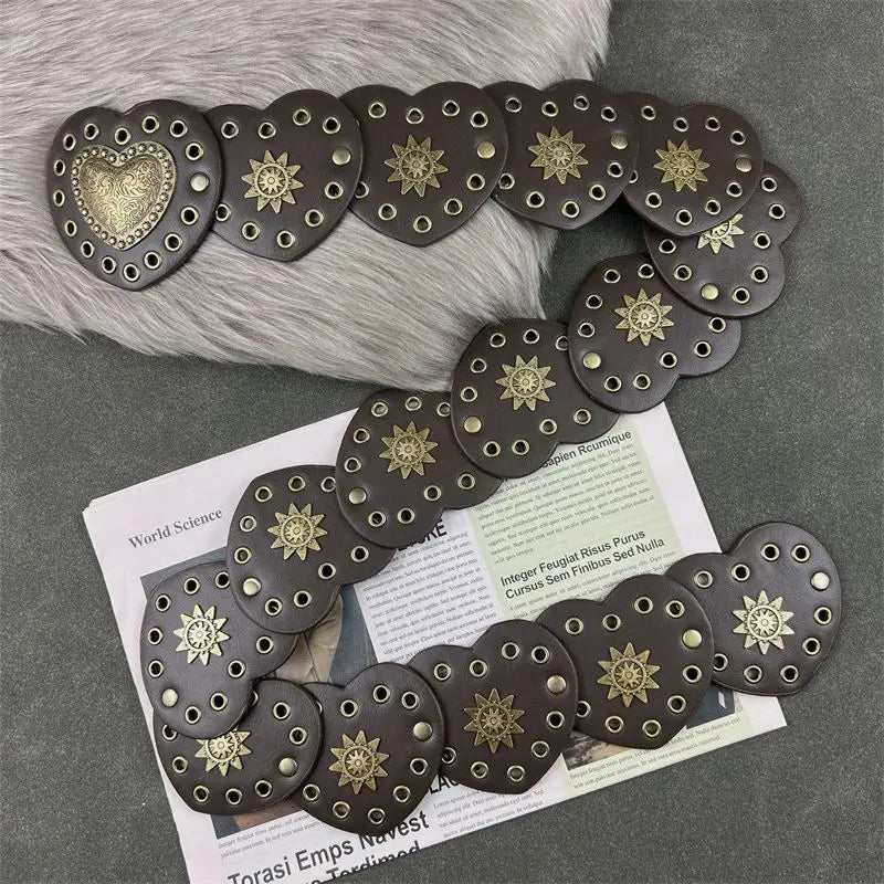 Western Cowboy Hearts Belt