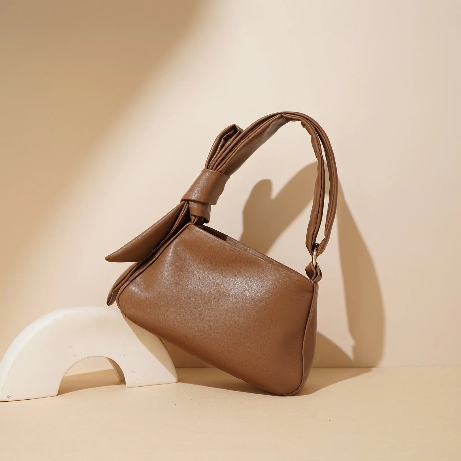 Cecilia Genuine Leather Crossbody Bag with Bow