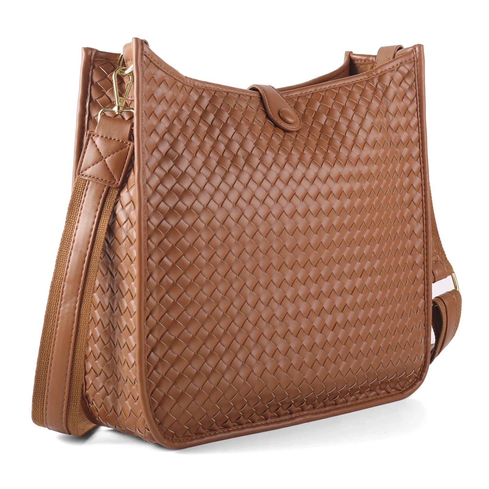 Eduarda Woven Messenger Bag