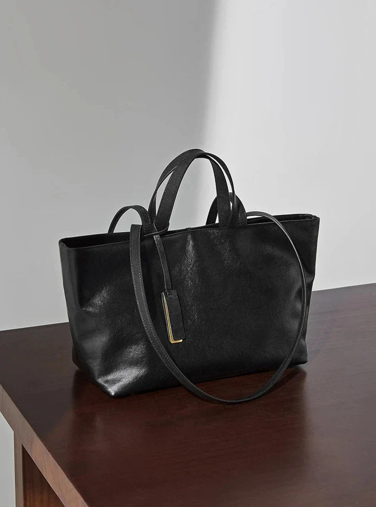 Zélie Genuine Leather Tote Bag