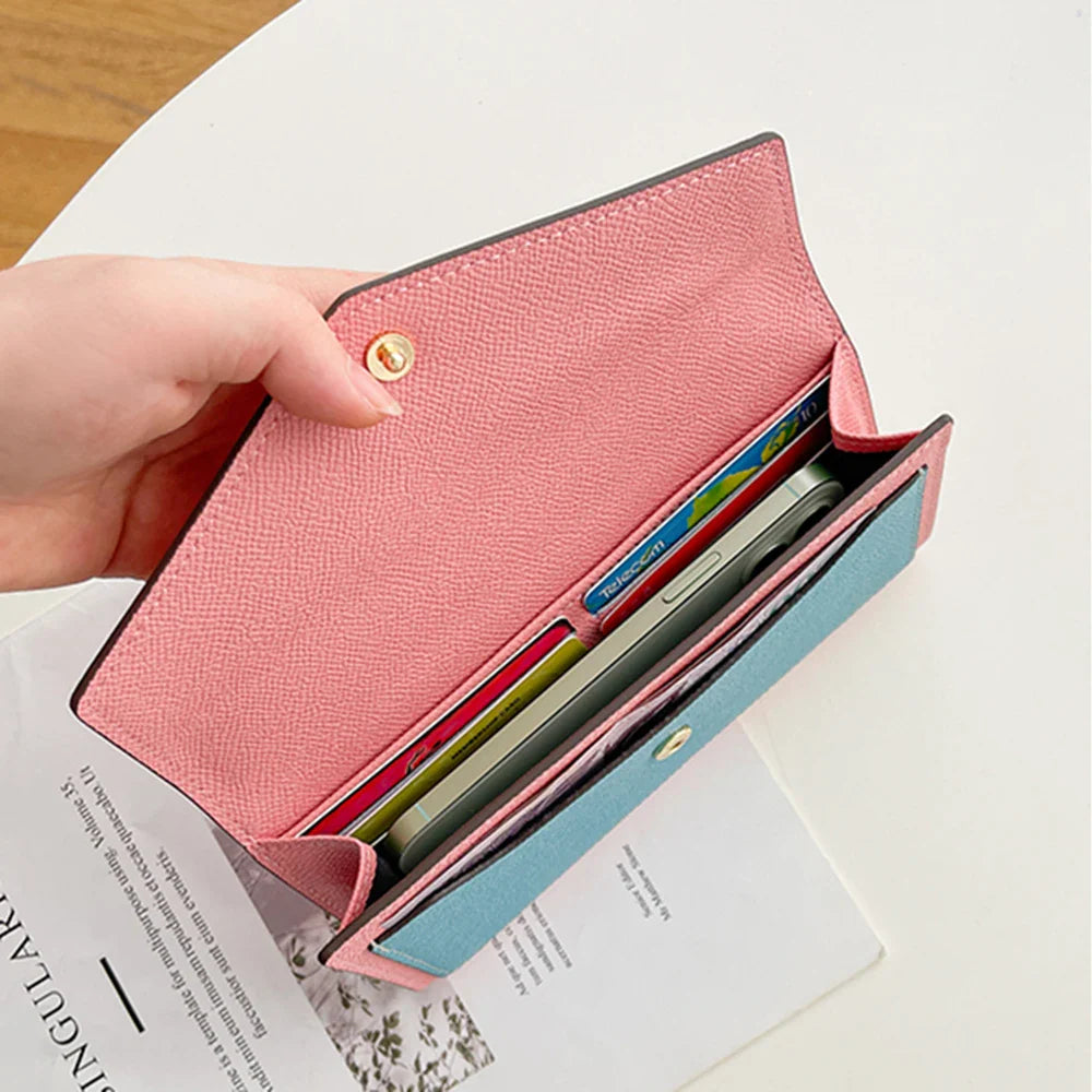 Colourful Genuine Leather Envelope Wallet Karen