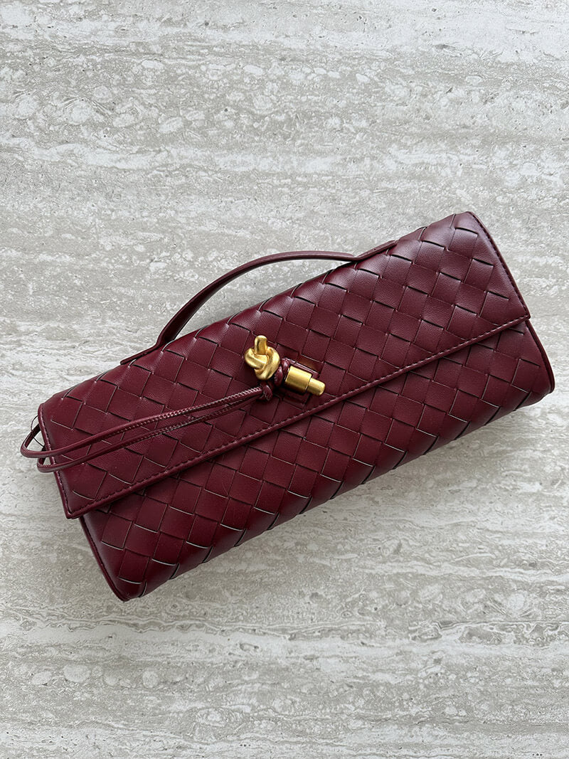Paige Woven Clutch Bag