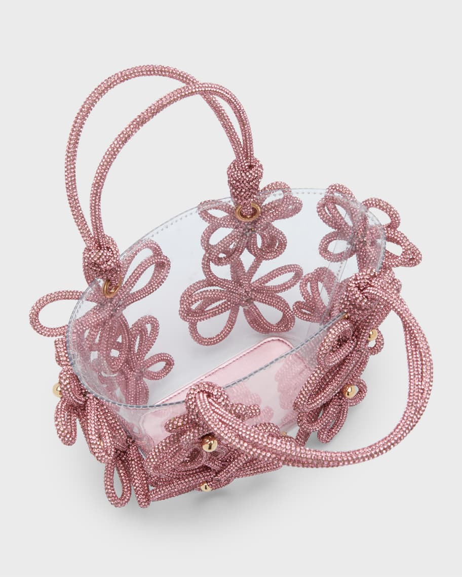 Small Tote Bag Flowers Strass Sabrina