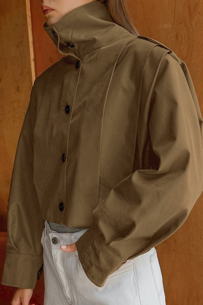 Abigail Pleated Collar Jacket