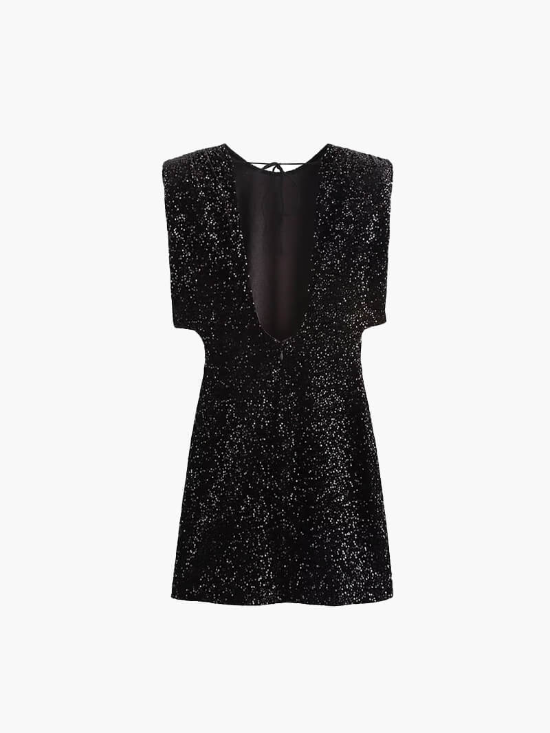 Annie Glitter Mini Dress