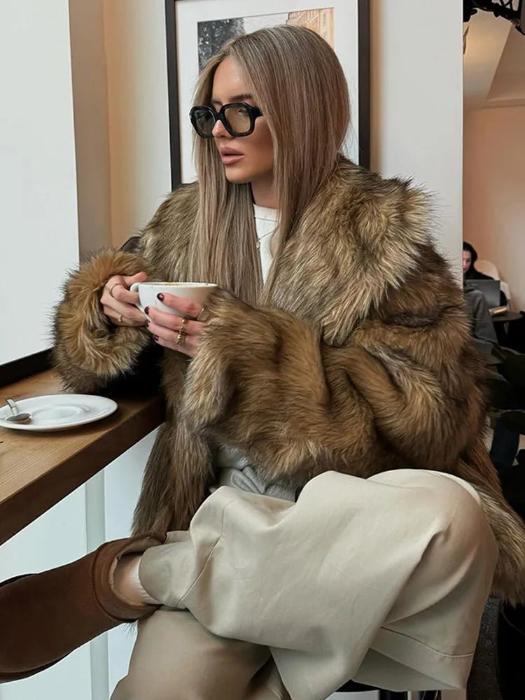 Brielle Oversized Faux Fur Coat