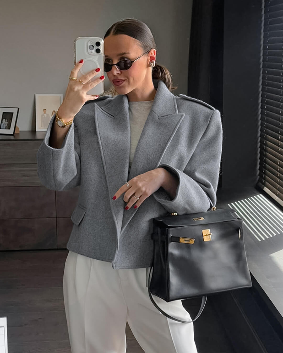 Claude Blazer with Shoulder Pads