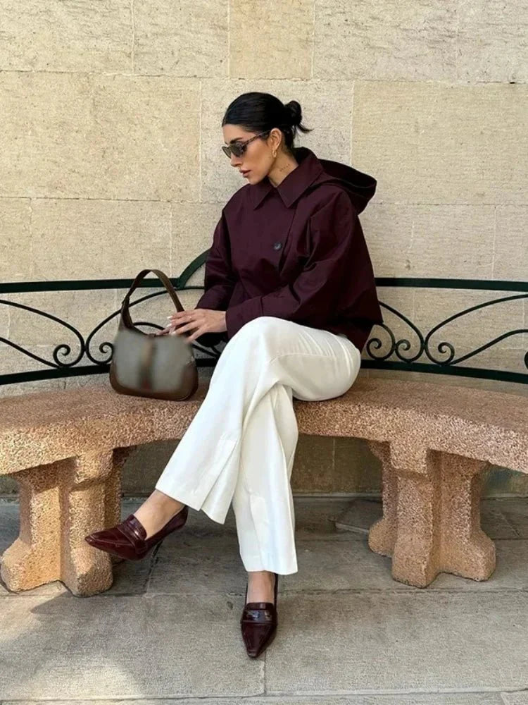 Eleanor Hooded Trench Coat