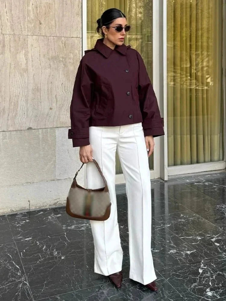 Eleanor Hooded Trench Coat