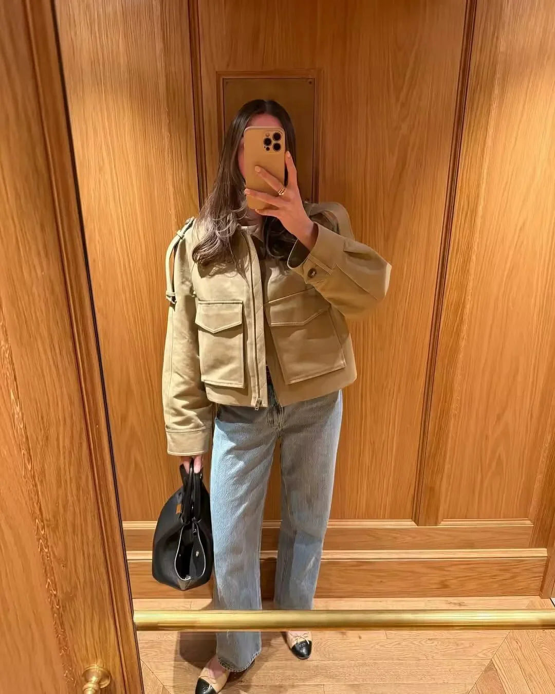 Ella Cropped Trench Jacket