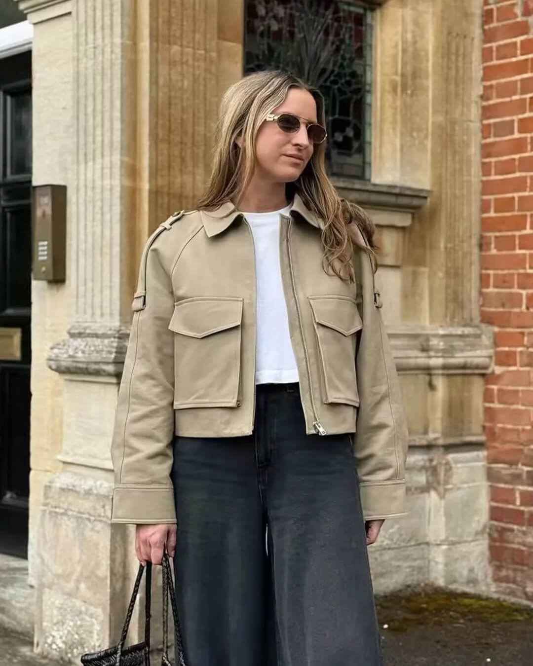 Ella Cropped Trench Jacket