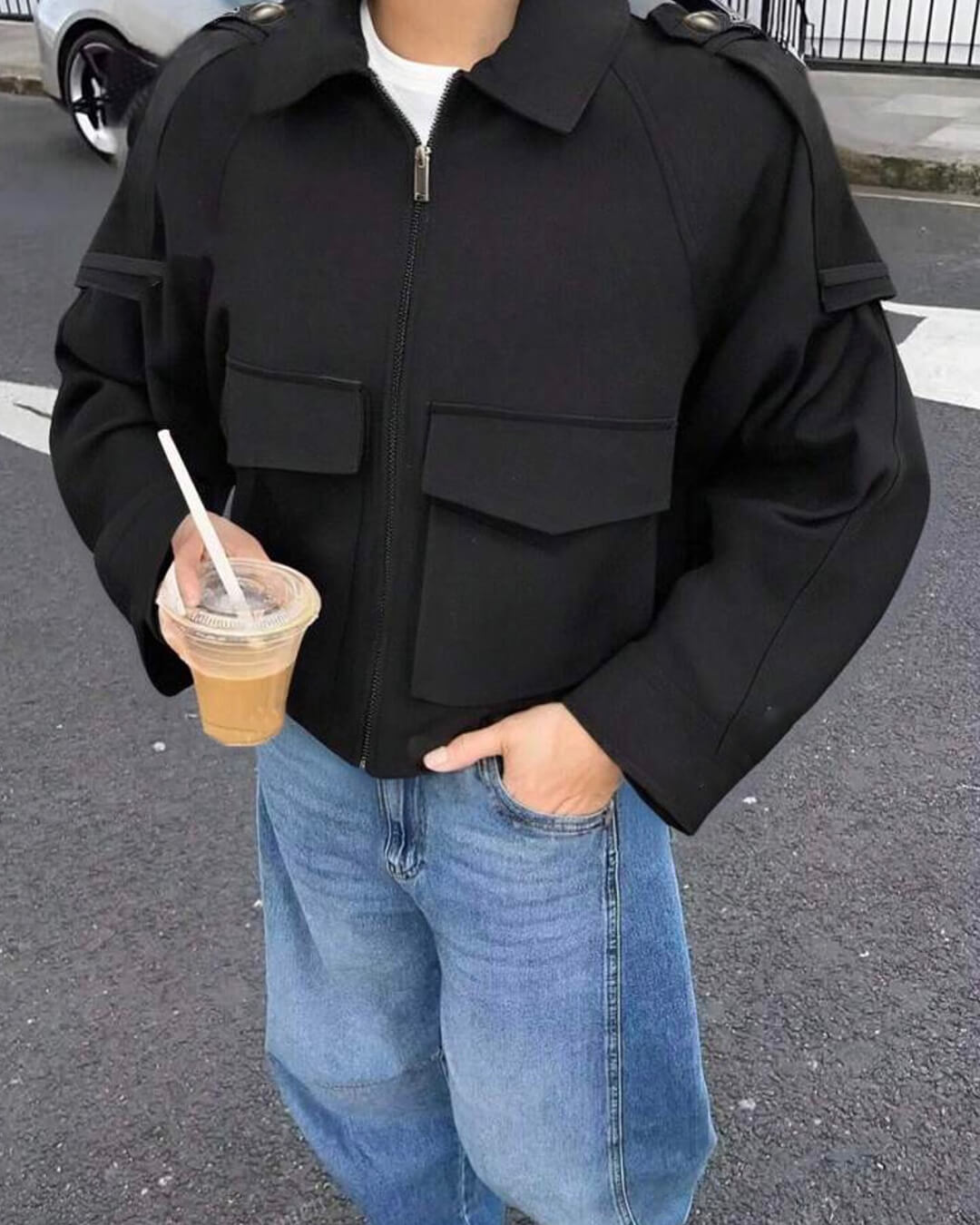 Ella Cropped Trench Jacket