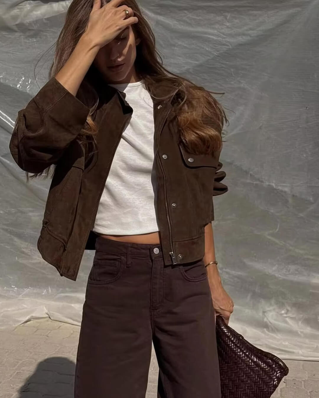 Eve Suede Bomber Jacket