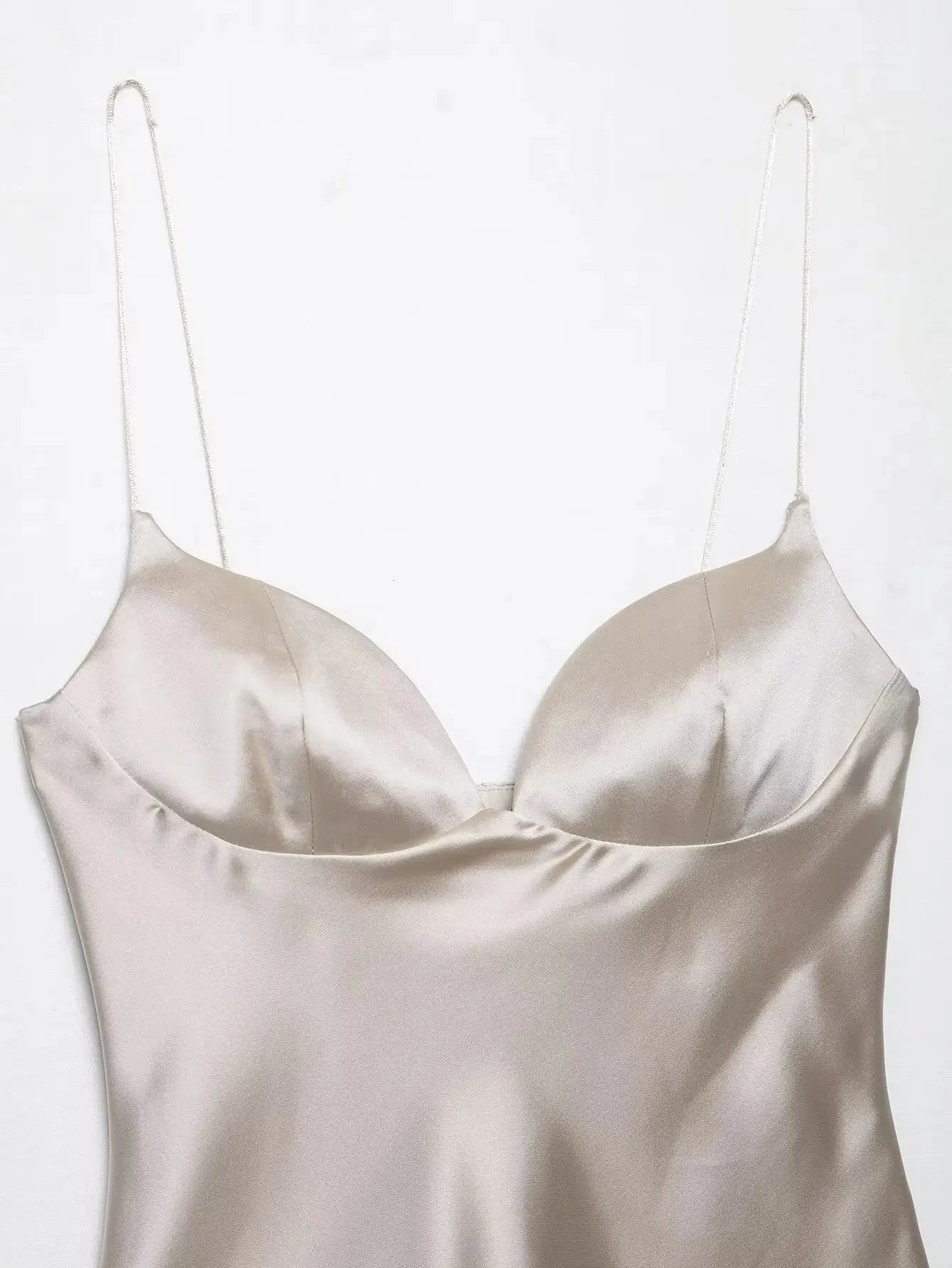 Evelina Satin Sling Top