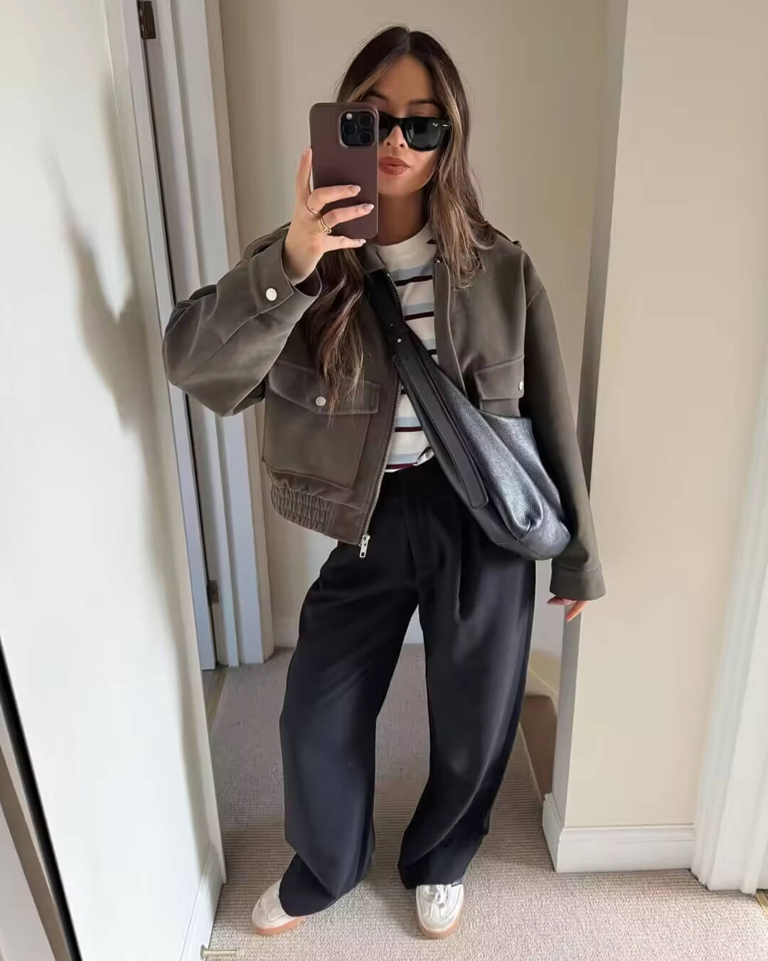 Giana Suede Pilot Jacket