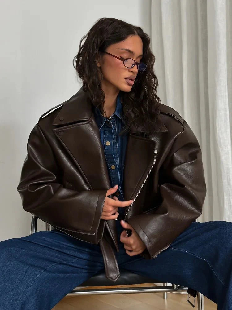 Kyla Vegan Leather Jacket
