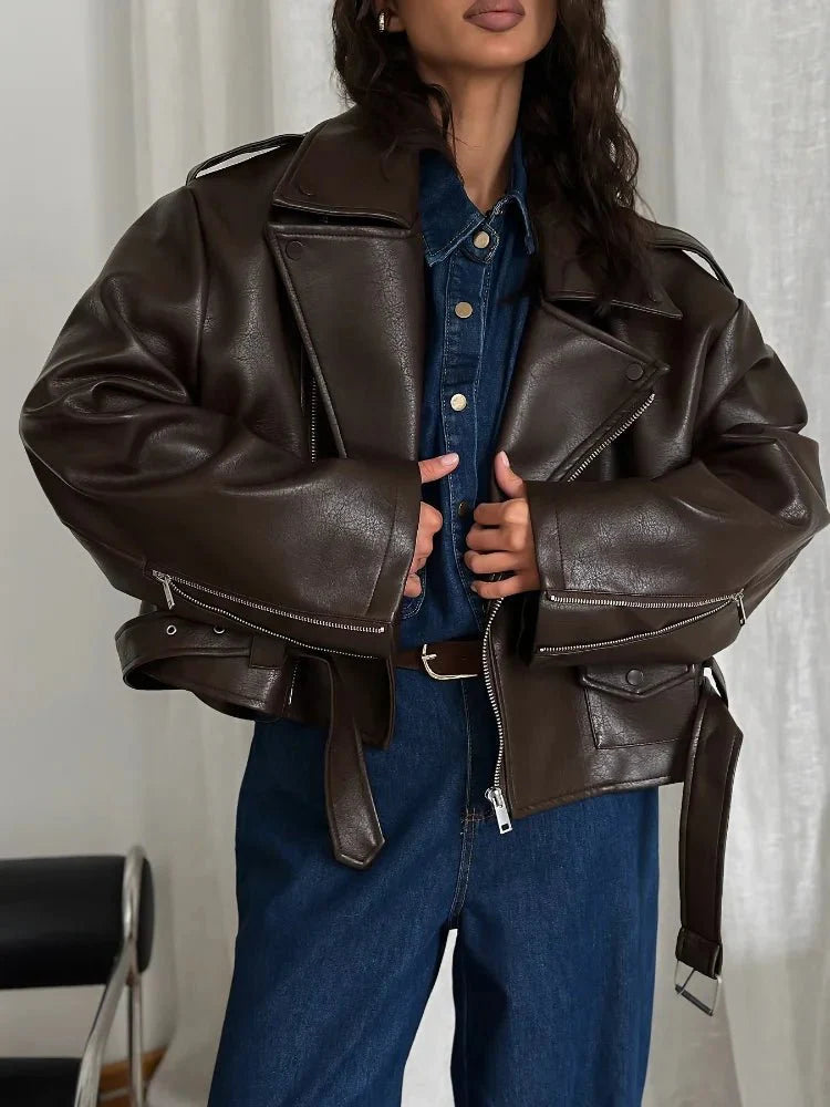 Kyla Vegan Leather Jacket