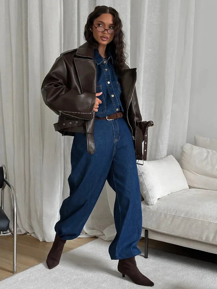 Kyla Vegan Leather Jacket