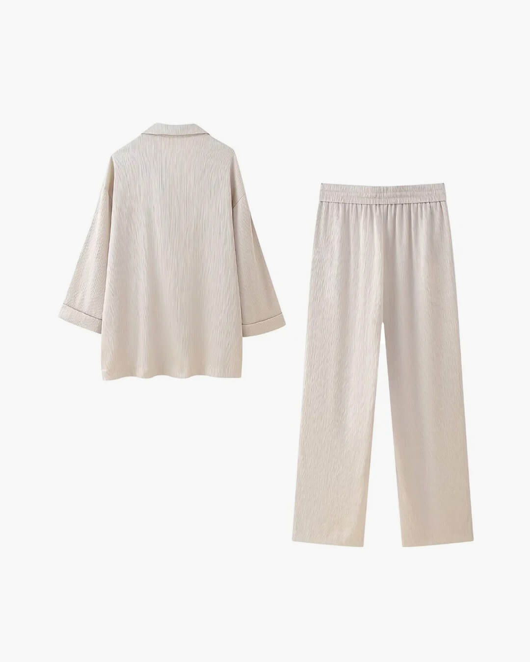 Lisa Satin Set with Jacket & Pants