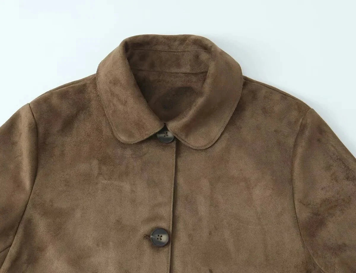 Mirlinda Suede Blazer Jacket