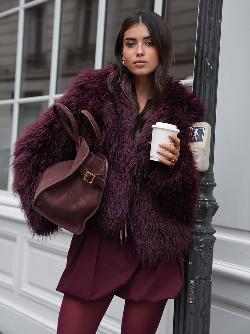 Rhea Burgundy Womens Skirt