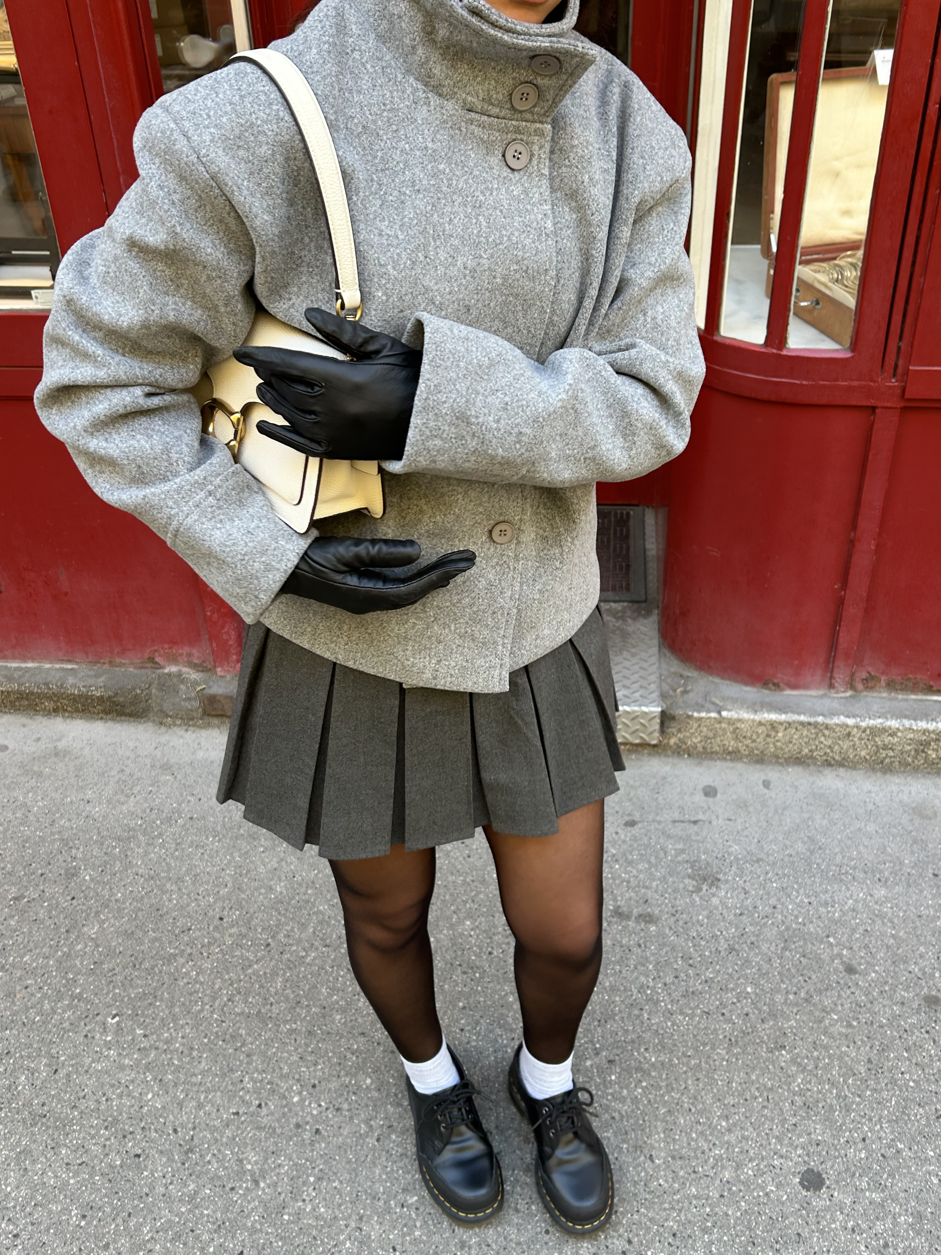 Melissa Trench Coat Jacket with Stand Collar