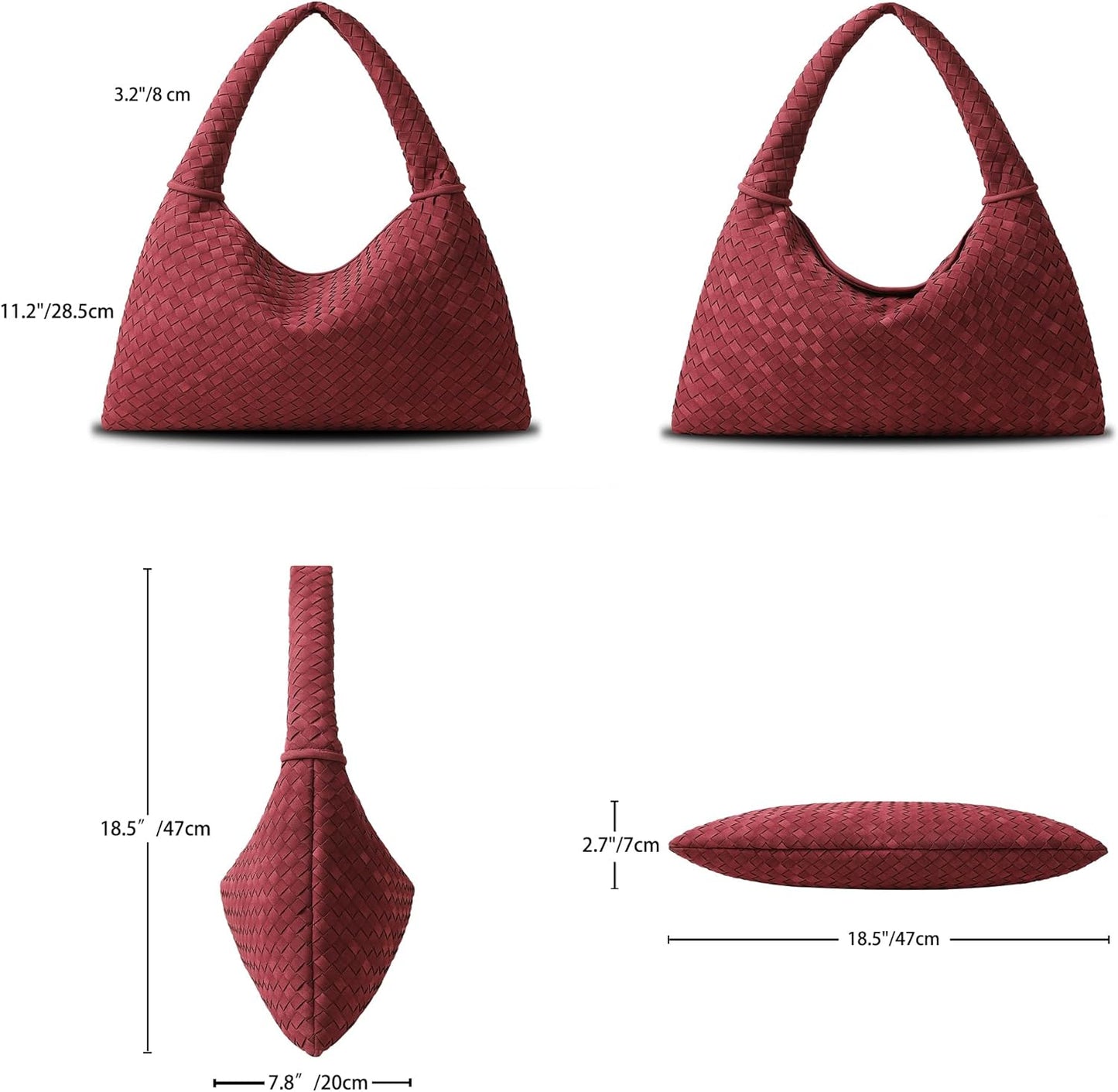 Tory Woven Suede Bag L