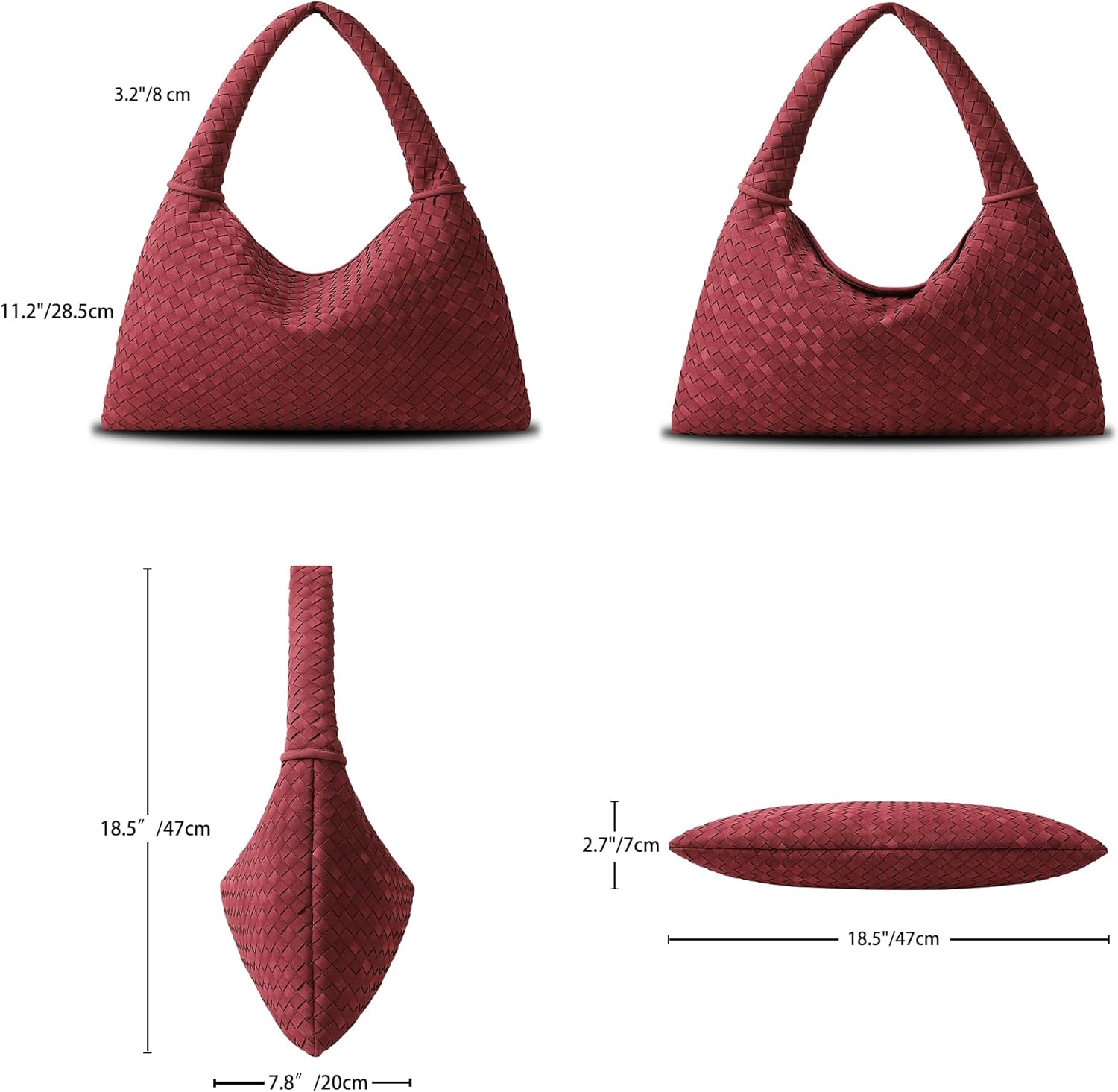 Tory Woven Suede Bag L