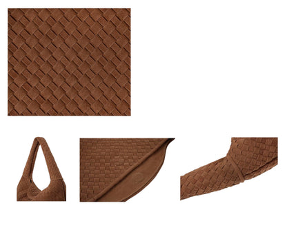 Tory Woven Suede Bag L