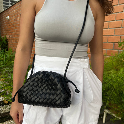 Ava Woven Pouch Bag