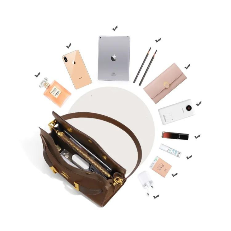 Nicole Genuine Leather Double Bag