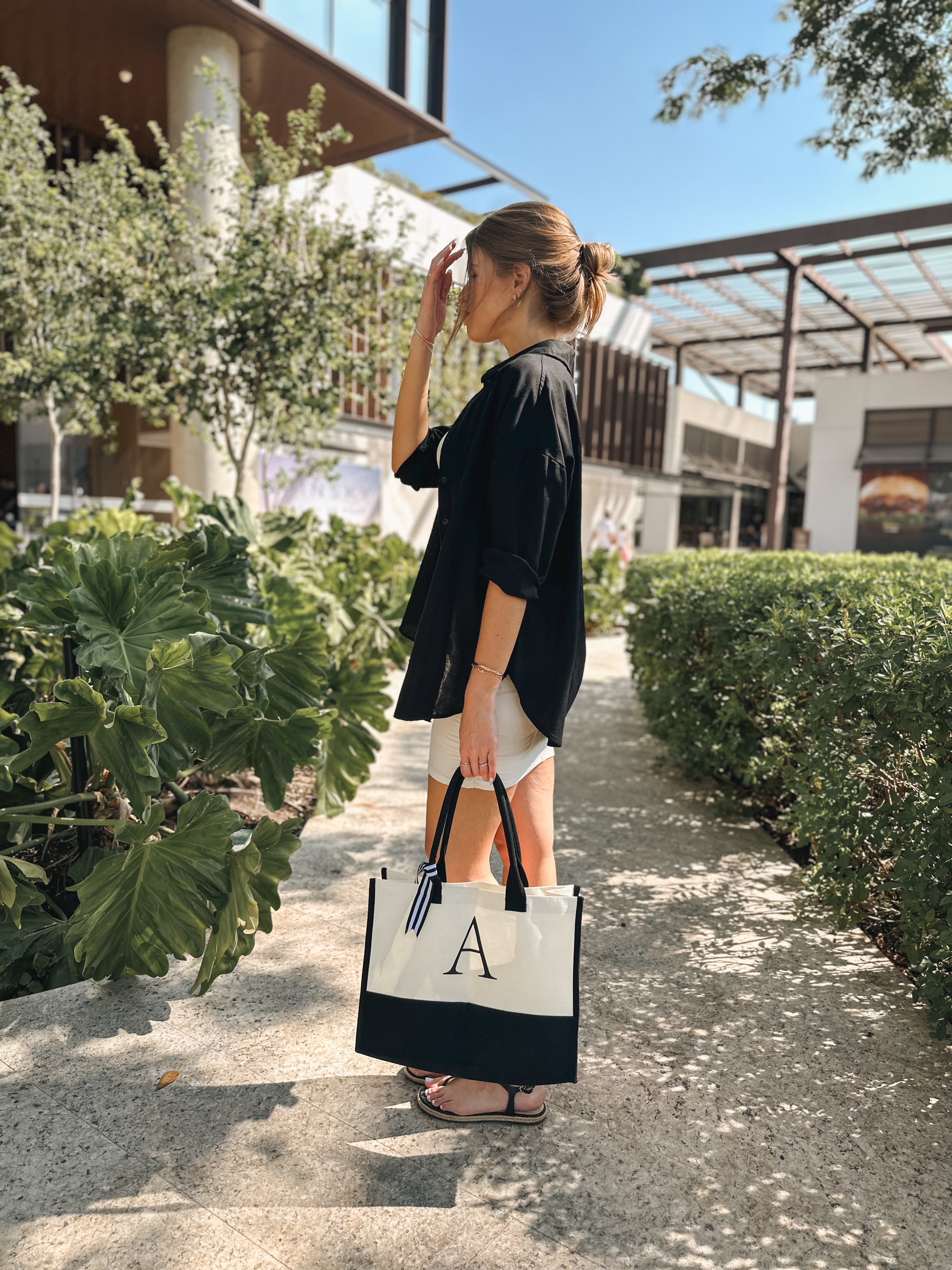 Personalised Initial Canva Bag