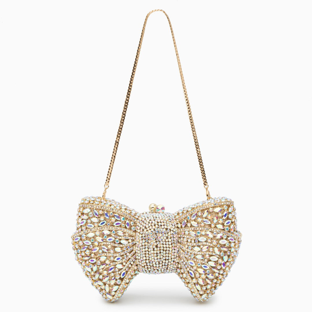 Isabella Strass Bow Clutch Bag