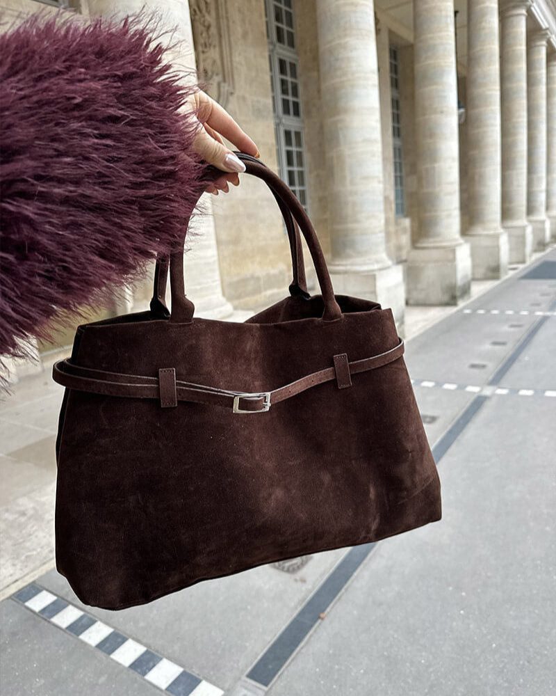 Angelina Suede Tote Bag XL
