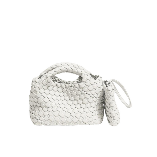 Small Woven Moon Bag