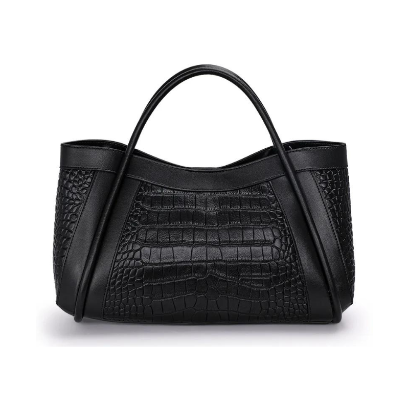 Medium Genuine Leather Bag Adriana Croco