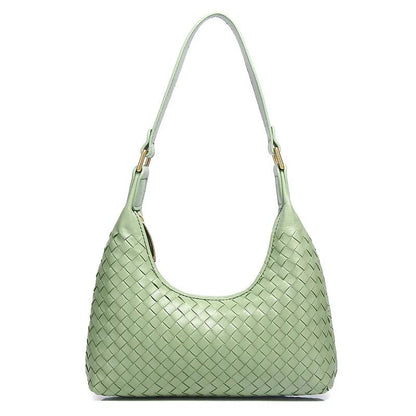 Vanessa Genuine Leather Baguette Bag